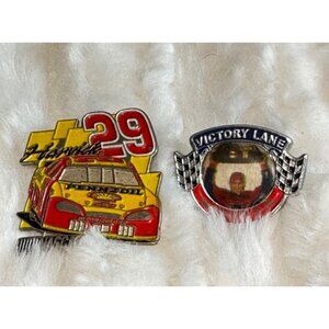 Kevin Harvick NASCAR #29 Pennzoil Racing Pins Victory Lane Photo Mark Martin